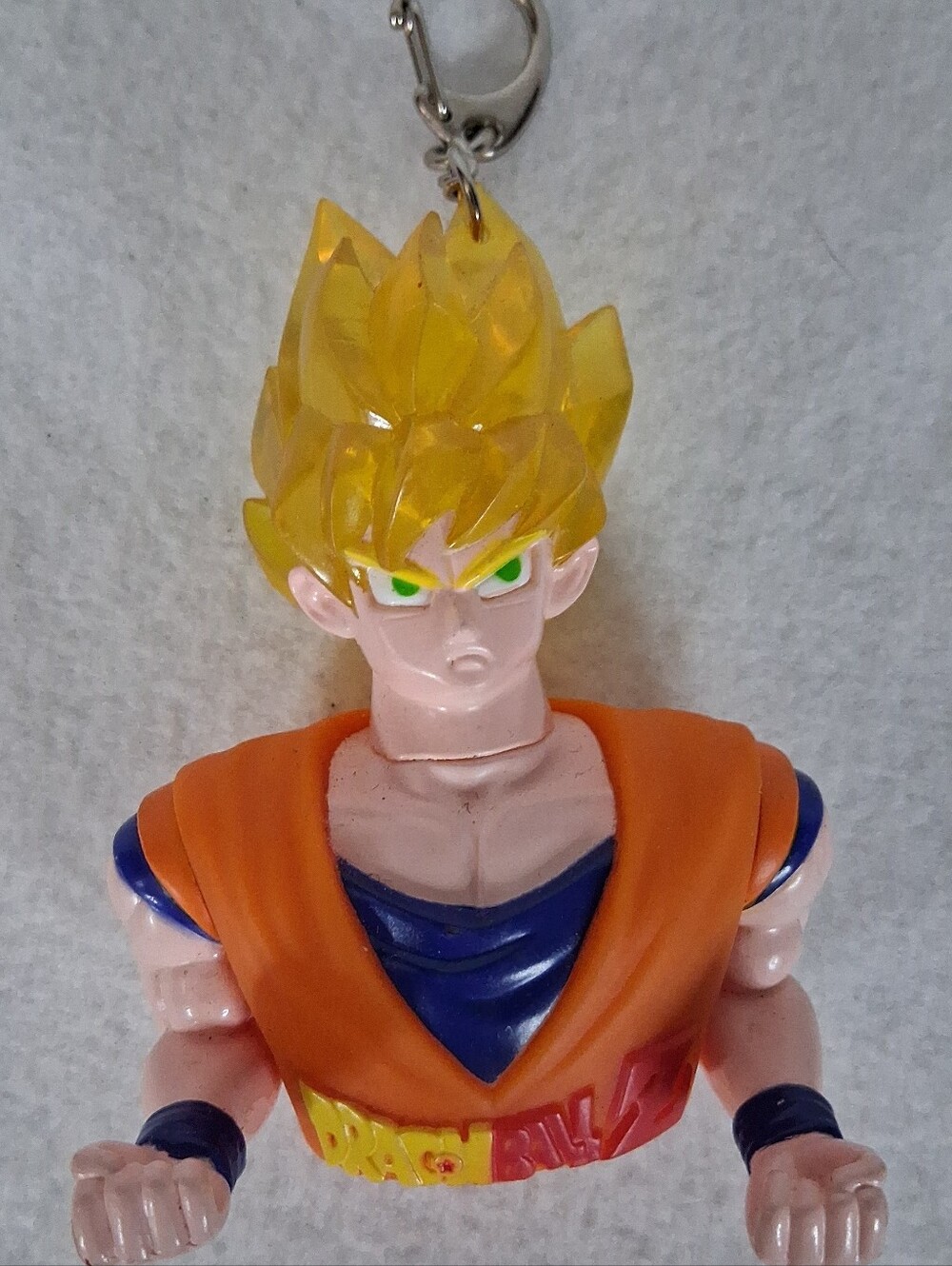 Dragon Ball Z Super Saiyan Goku Clip-On Keychain Light 1999 Works Anime 24227